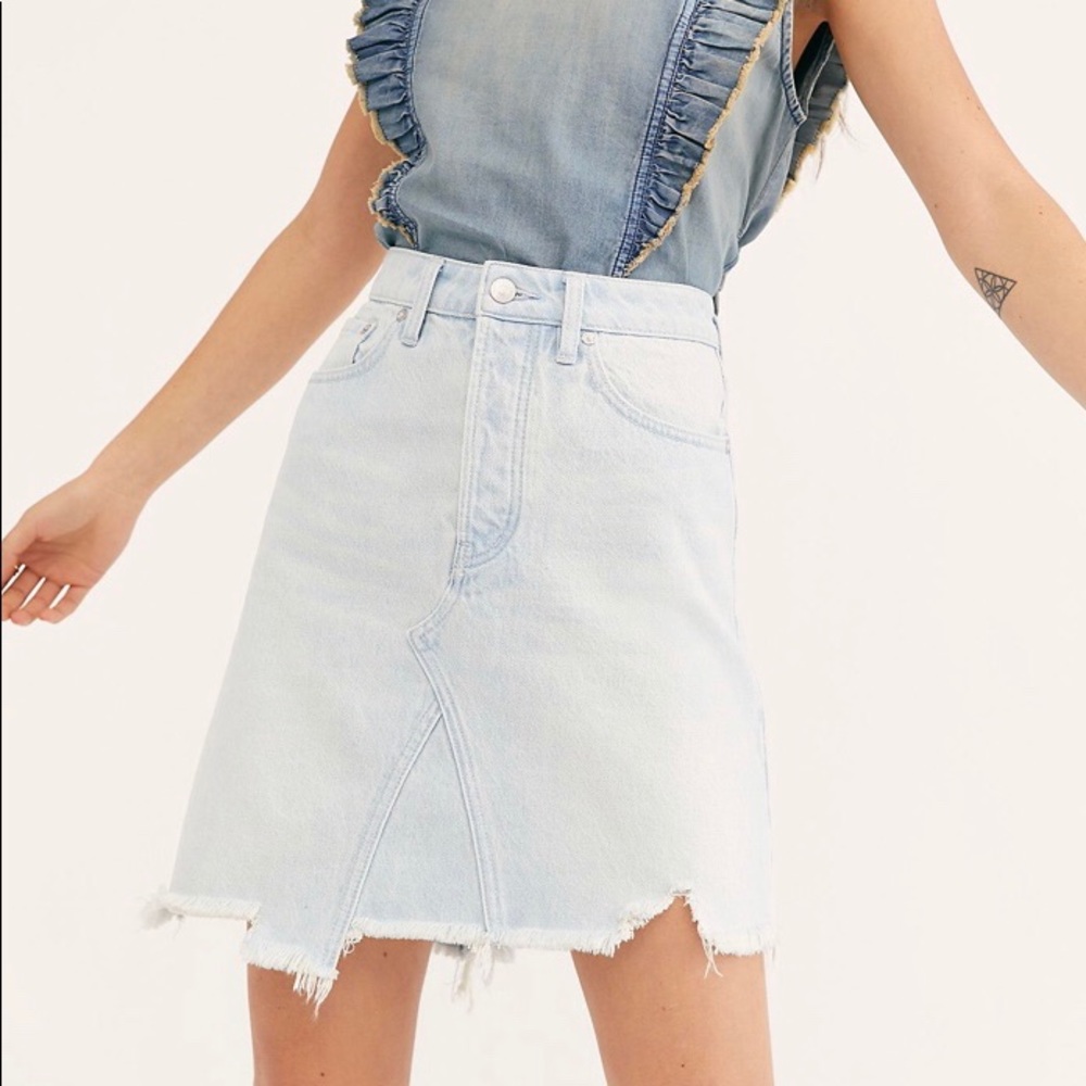 Free People Denim Skirt